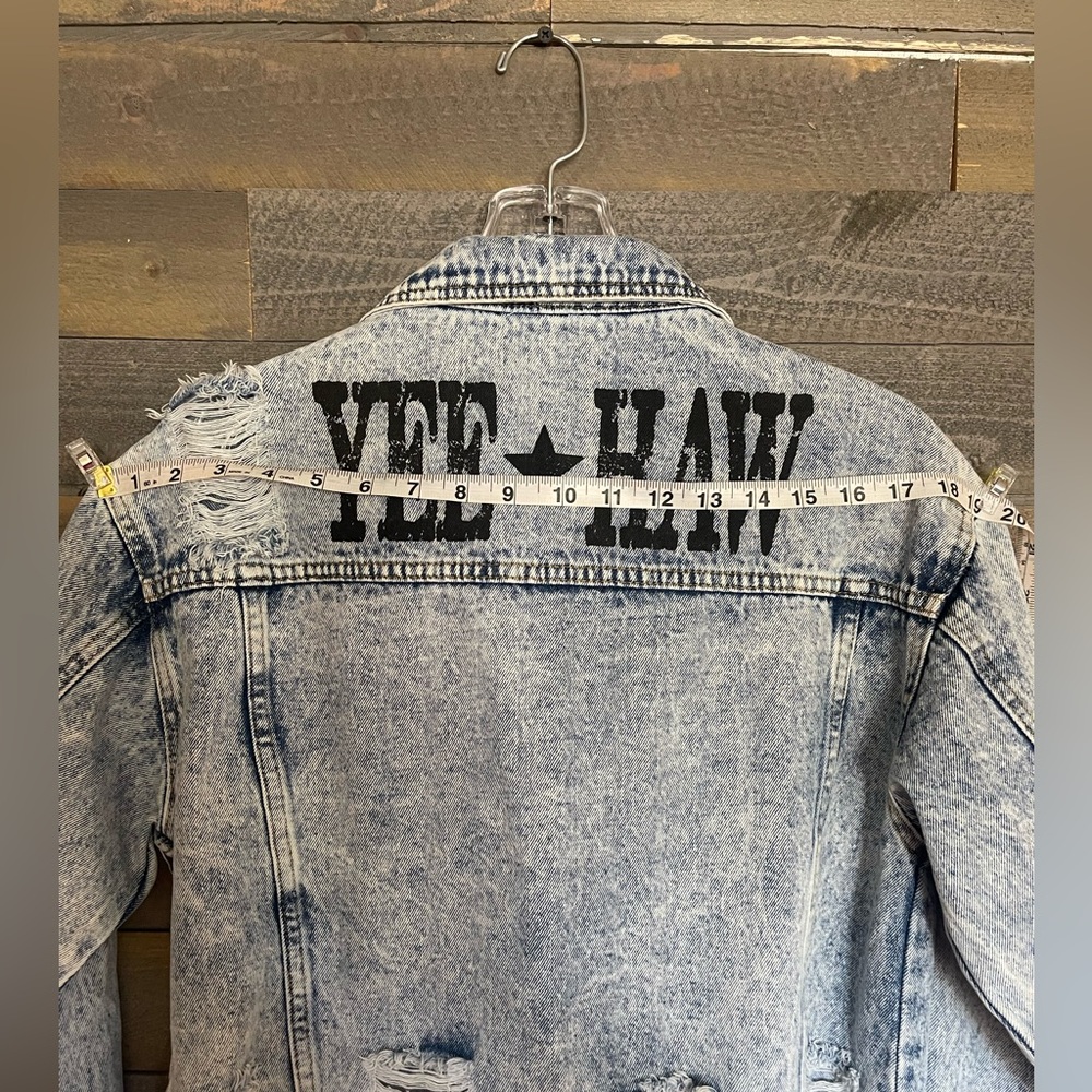 Rivalry Runway Yee Haw Distressed Denim Jacket - Picture 4 of 6